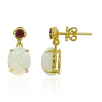 Orecchini in oro con Opale di Welo AAA (Adela Gold)