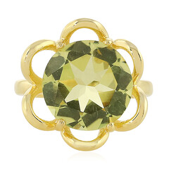 Anello in argento con Quarzo Limone