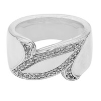 Anello in argento con Topazio Bianco