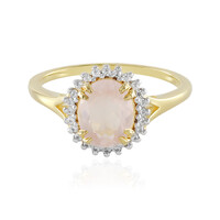 Anello in argento con Quarzo Rosa
