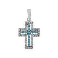 Ciondolo in argento con Apatite Blu