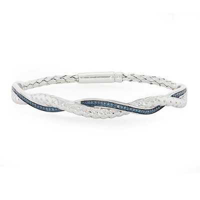 Bracciale in argento con Diamante Blu