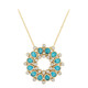 Collana in argento con Apatite Blu Neon (de Melo)