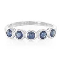 Anello in argento con Zaffiro di Laos