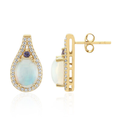 Orecchini in argento con Opale di Welo