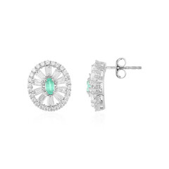 Orecchini in argento con Smeraldo Colombiano