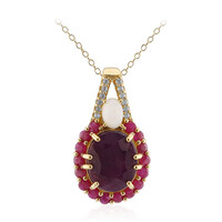 Collana in argento con Rubino