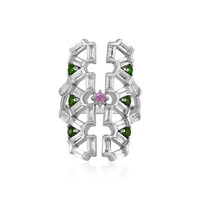 Anello in argento con Topazio Bianco