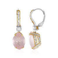 Orecchini in argento con Quarzo Rosa (Gems en Vogue)