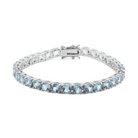 Bracciale in argento con Topazio Blu Cielo