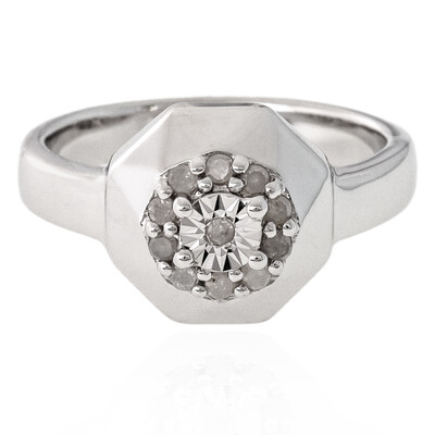 Anello in argento con Diamante I3 (H)
