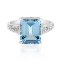 Anello in argento con Topazio Blu Cielo