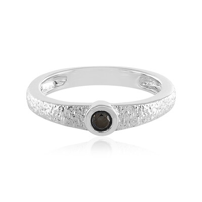 Anello in argento con Diamante Nero