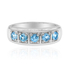 Anello in argento con Acquamarina Santa Maria