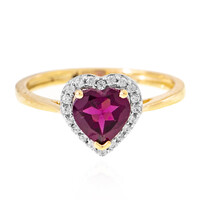 Anello in oro con Rodolite
