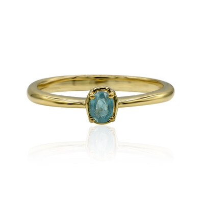 Anello in oro con Grandidierite (AMAYANI)