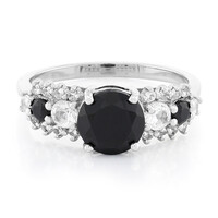 Anello in argento con Spinello Nero