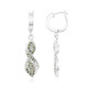 Orecchini placcati in platino con Diamante Fancy