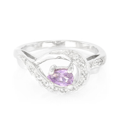 Anello in argento con Zaffiro Ceylon Porpora (non riscaldato)