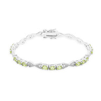 Bracciale in argento con Peridoto