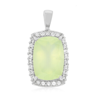 Ciondolo in argento con Prehnite