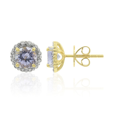 Orecchini in oro con Tanzanite (non riscaldata)