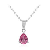 Collana in argento con Topazio Mistico Flamingo