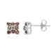 Orecchini in placcati in platino con Diamante Fancy