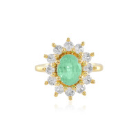 Anello in argento con Smeraldo Colombiano