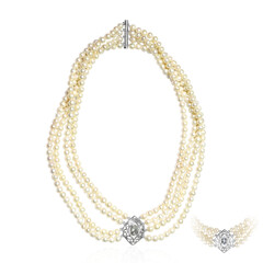 Collana in argento con Topazio Bianco (TPC)