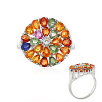 Anello in argento con Zaffiro Giallo