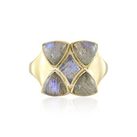 Anello in argento con Labradorite Blu Maniry (KM by Juwelo)