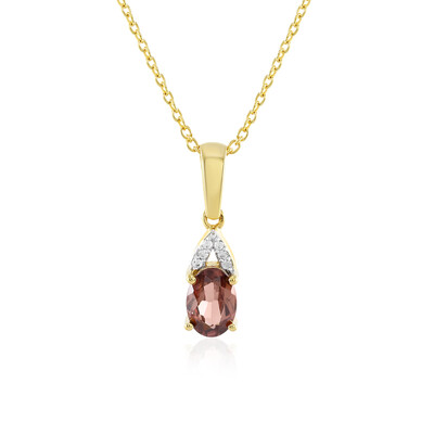 Collana in argento con Zircone Rosa