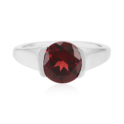 Anello in argento con Granato Mozambico