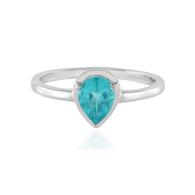 Anello in argento con Apatite Blu