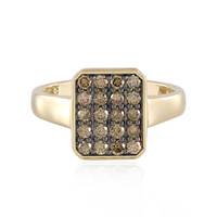 Anello in oro con Diamante Cioccolato SI1