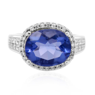 Anello in argento con Fluorite Cangiante