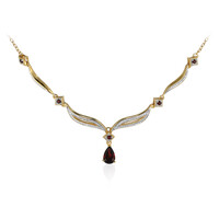 Collana in argento con Granato Mozambico
