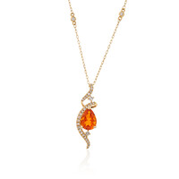 Collana in oro con Opale di Fuoco Messicano (CIRARI)