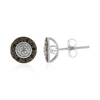 Orecchini in argento con Diamante I4 (J)