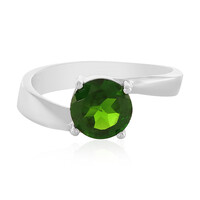 Anello in argento con Diopside Russo