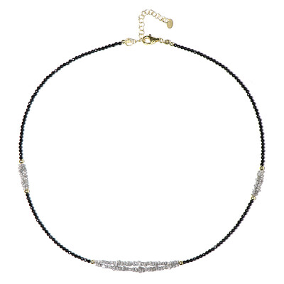 Collana in argento con Spinello Nero (Riya)
