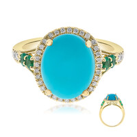 Anello in oro con Turchese