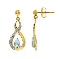 Orecchini in argento con Topazio Blu Cielo
