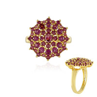 Anello in argento con Rodolite Lampone