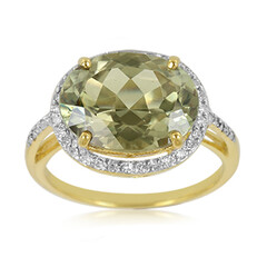 Anello placcato in oro con Zultanite