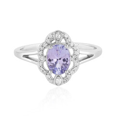 Anello in argento con Tanzanite (non riscaldata)