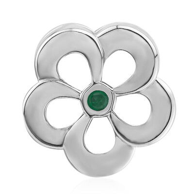 Charm in argento con Smeraldo Zambia (Annette)