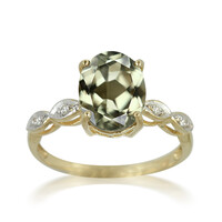 Anello placcato in oro con Zultanite