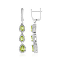 Orecchini in argento con Peridoto